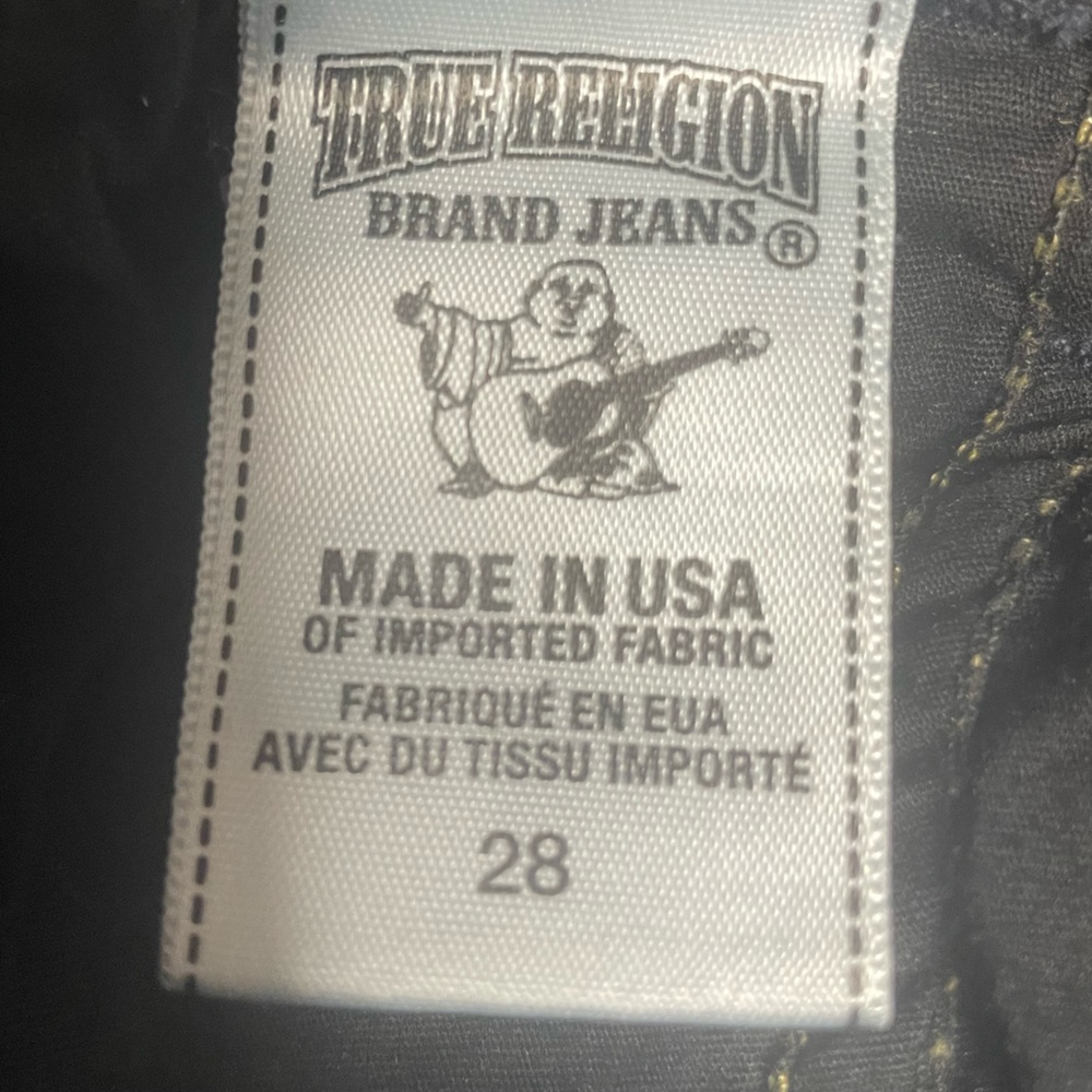 True Religion Casey Low Rise Super Skinny Stretch Dark Blue Denim Women's 28 - Picture 10 of 12